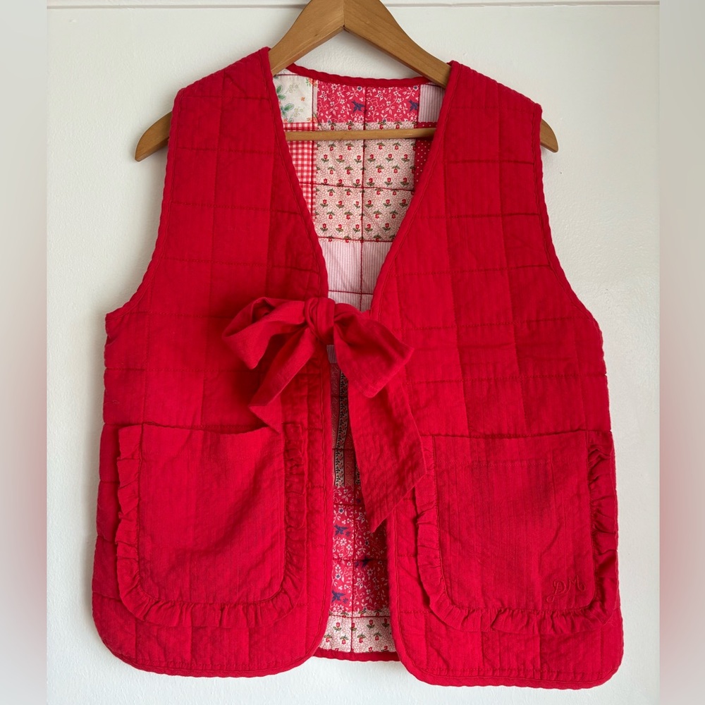 Damson Madder Red Gilet Vest Size US 6